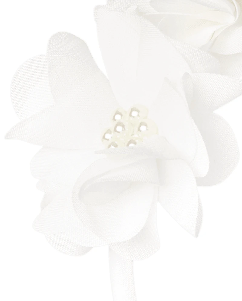 Bandeau fleuri et perles pour filles - Occasions spéciales
