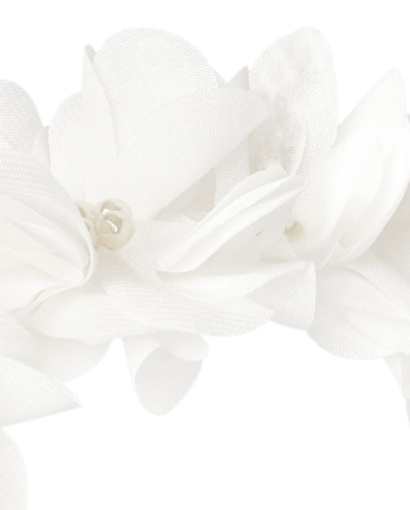 Girls Floral Pearl Headband - Special Occasions