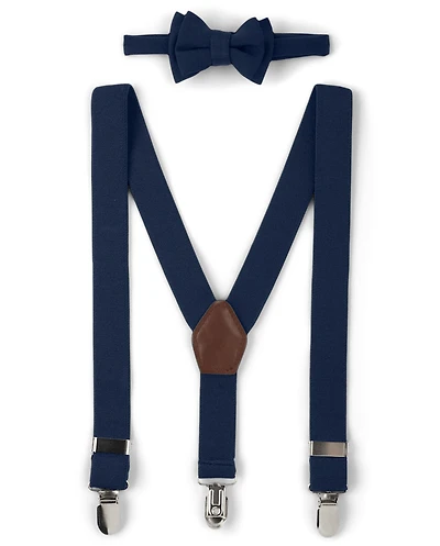 Boys Bow Tie And Suspenders Set - Special Occasions