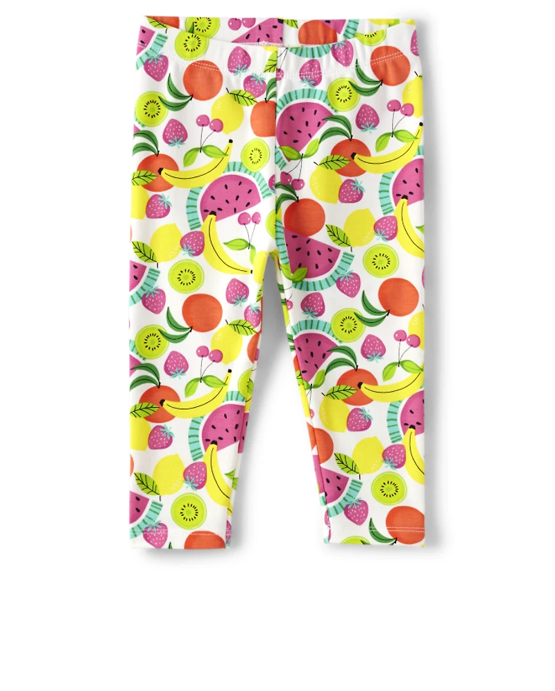 Leggings Capri pour filles à motifs de Fruits - festifs