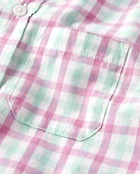 Boys Dad And Me Plaid Button Down Shirt - Time for Tea