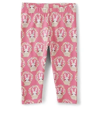 Girls Basket Capri Leggings - Spring Celebrations