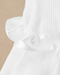 Girls Ruffle Turn Cuff Socks - Special Occasions