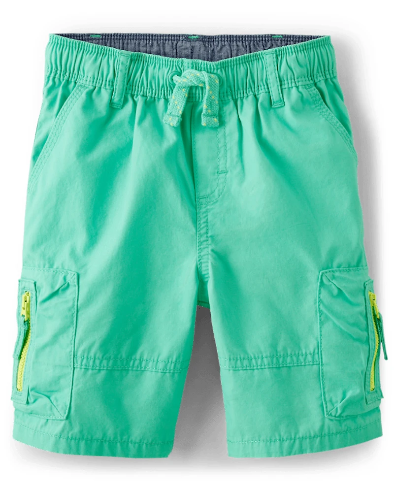 Short cargo garçon à enfiler - Paradis tropical