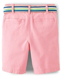 Short chino ceinturé pour garçon - Paradis tropical
