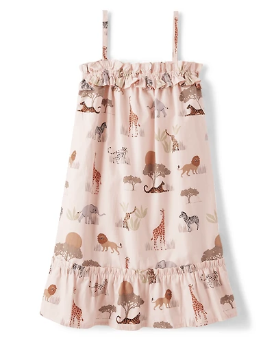 Robe Safari à volants pour filles