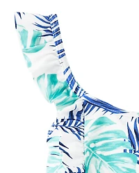 Girls Tropical Leaf One Piece Swimsuit - Splish-Splash