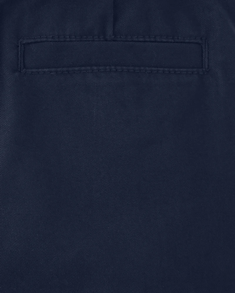 Boys Wrinkle Resistant Belted Chino Pants - Uniform