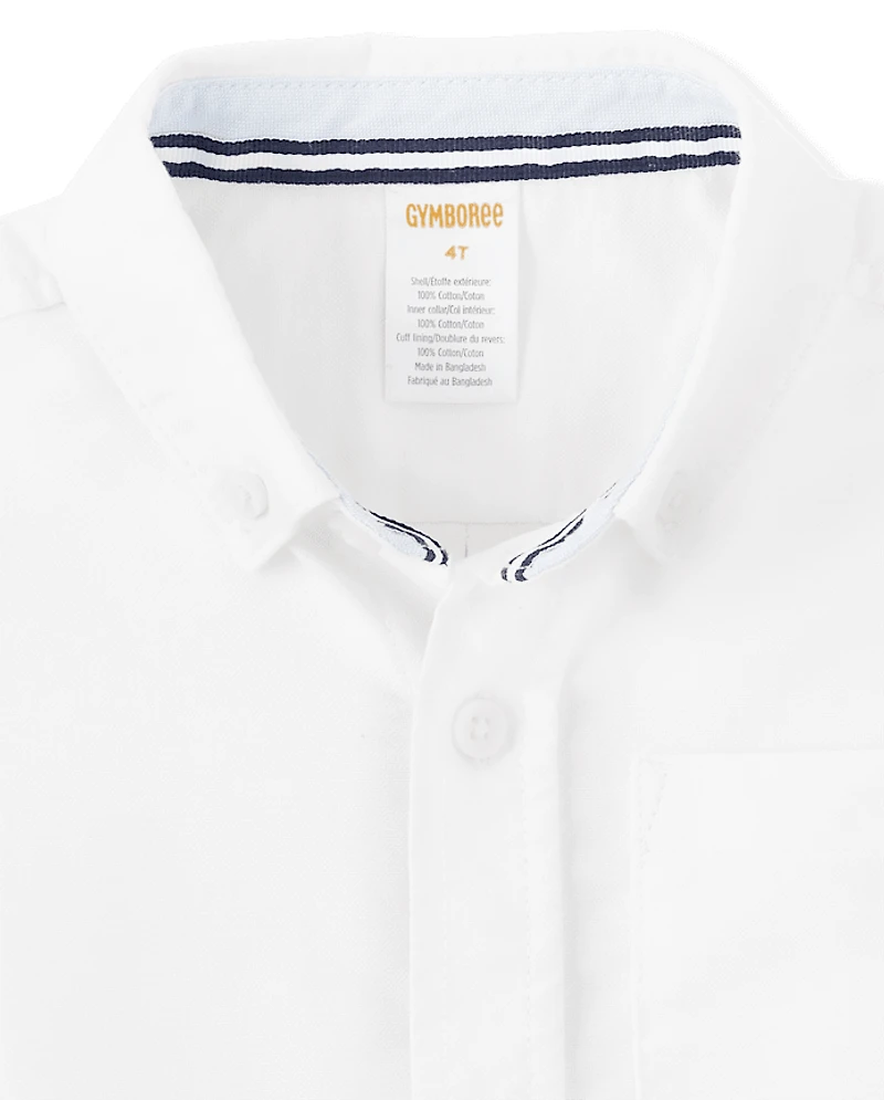 Boys Wrinkle Resistant Button Down Shirt - Uniform