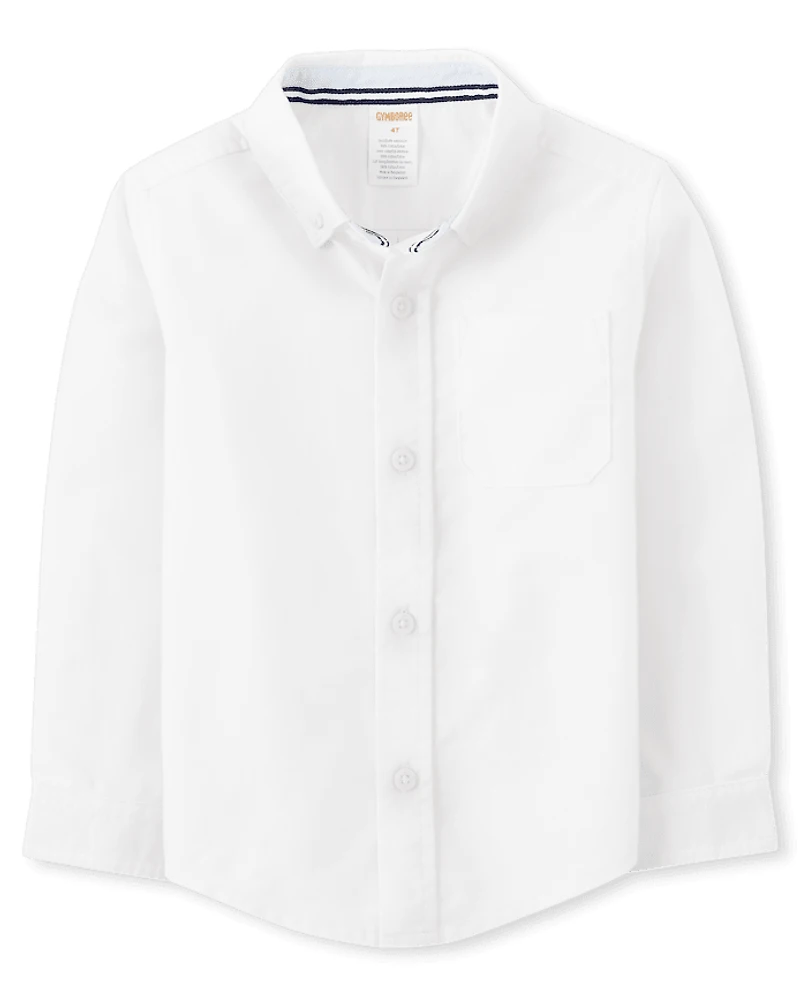 Boys Wrinkle Resistant Button Down Shirt - Uniform