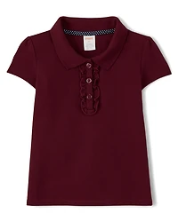 Girls Ruffle Polo