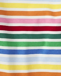 Haut rayé arc-en-ciel pour filles - Très joyeux