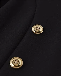 Fille A carreaux Point de Rome Button Front Robes - Royal Noël