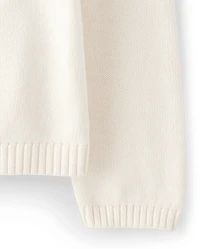 Girls Embroidered Squirrel Sweater - Happy Harvest