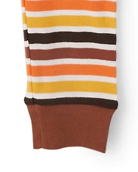 Kids  Embroidered Turkey Snug Fit Cotton Pajamas