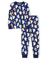 Boys Ghost Snug Fit Cotton Pajamas