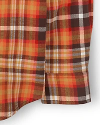 Chemise à carreaux en sergé pour homme, motif papa et moi - Bonne récolte