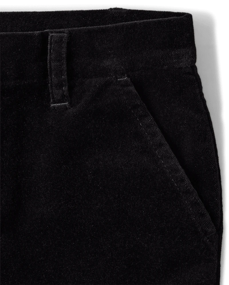 Boys Velvet Dress Pants - All Dressed Up