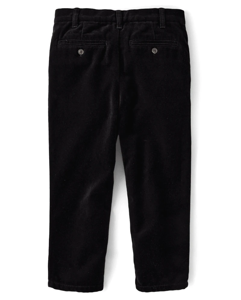 Boys Velvet Dress Pants - All Dressed Up