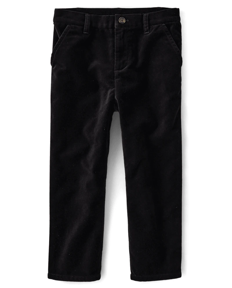 Boys Velvet Dress Pants - All Dressed Up