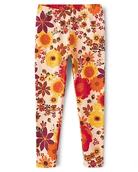 Leggings fleuris pour filles - Joyeuses récoltes