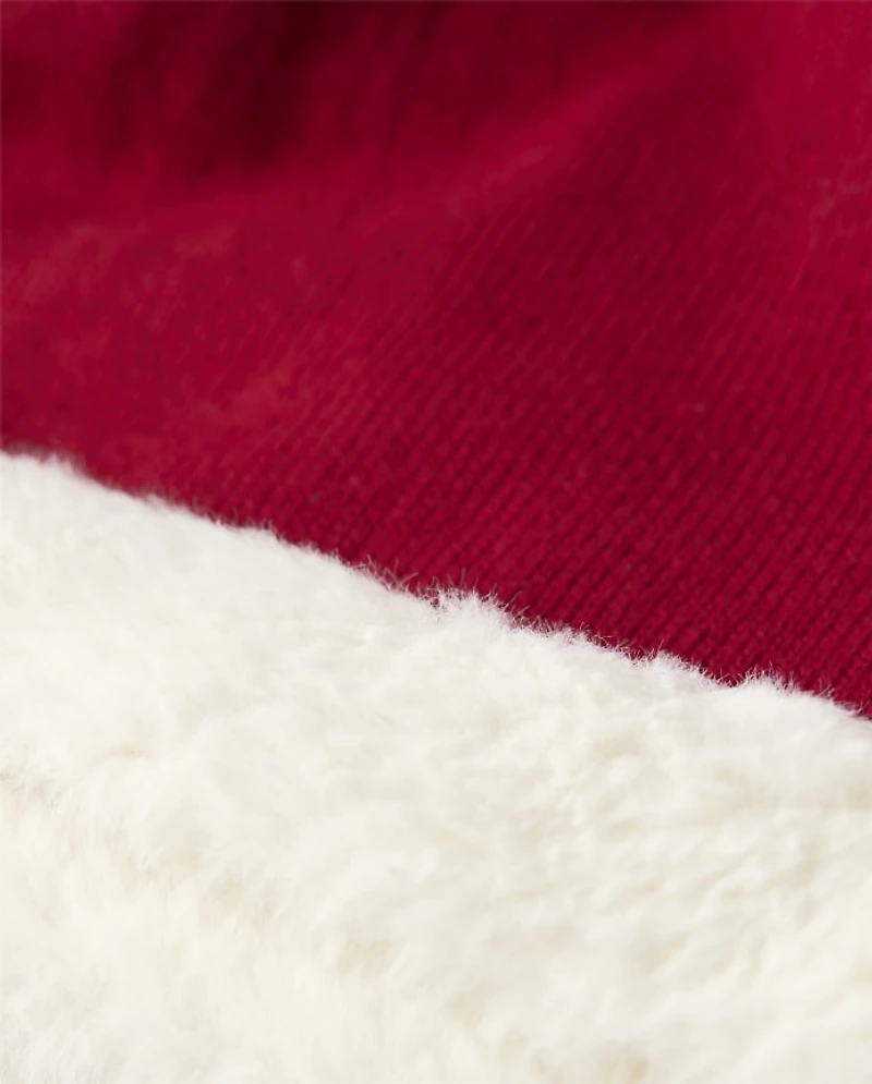 Jupe pull en fausse fourrure pour fille - Un Noël royal