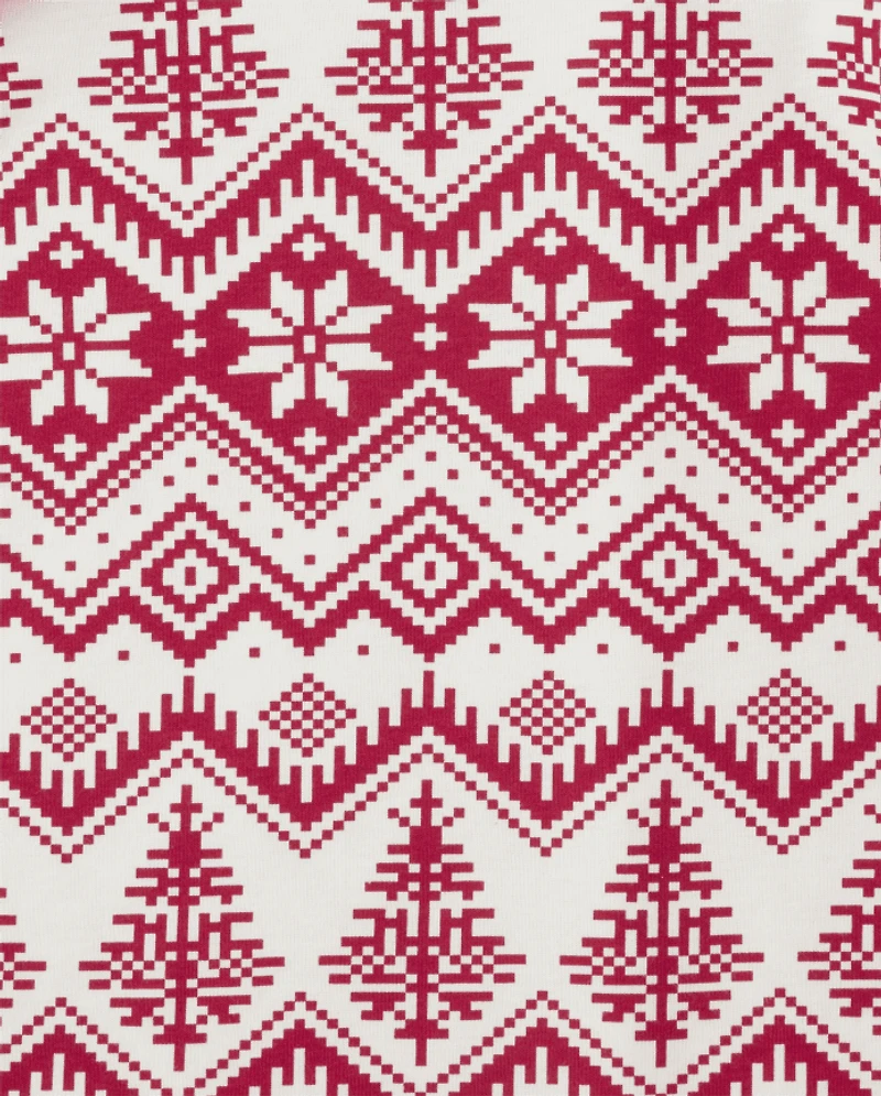 Pyjamas de Noël assortis pour enfants et toute la famille, en coton ajusté, motif Fair Isle