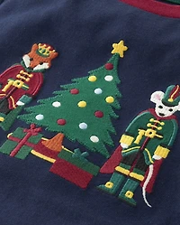 Top superposé sapin de Noël garçon - Casse-Noisette