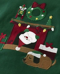Haut brodé Père Noël pour garçon - Casse-Noisette