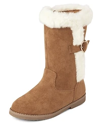Girls Faux Fur Boots