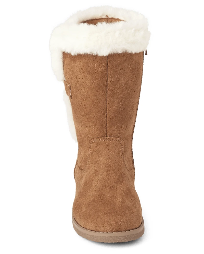 Girls Faux Fur Boots