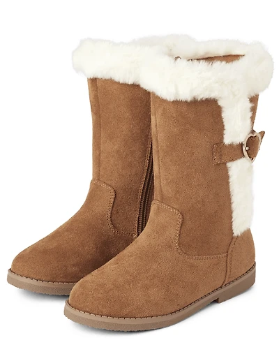 Girls Faux Fur Boots