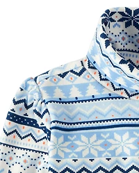 Girls Snowflake Fairisle Turtleneck