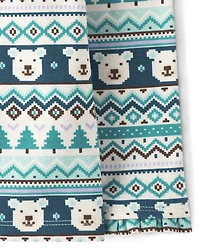 Pull col roulé Fair Isle Ours Polaire pour fille - Aventure Nordique