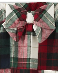 Jupe-short en flanelle à carreaux pour filles - Chalet de Noël