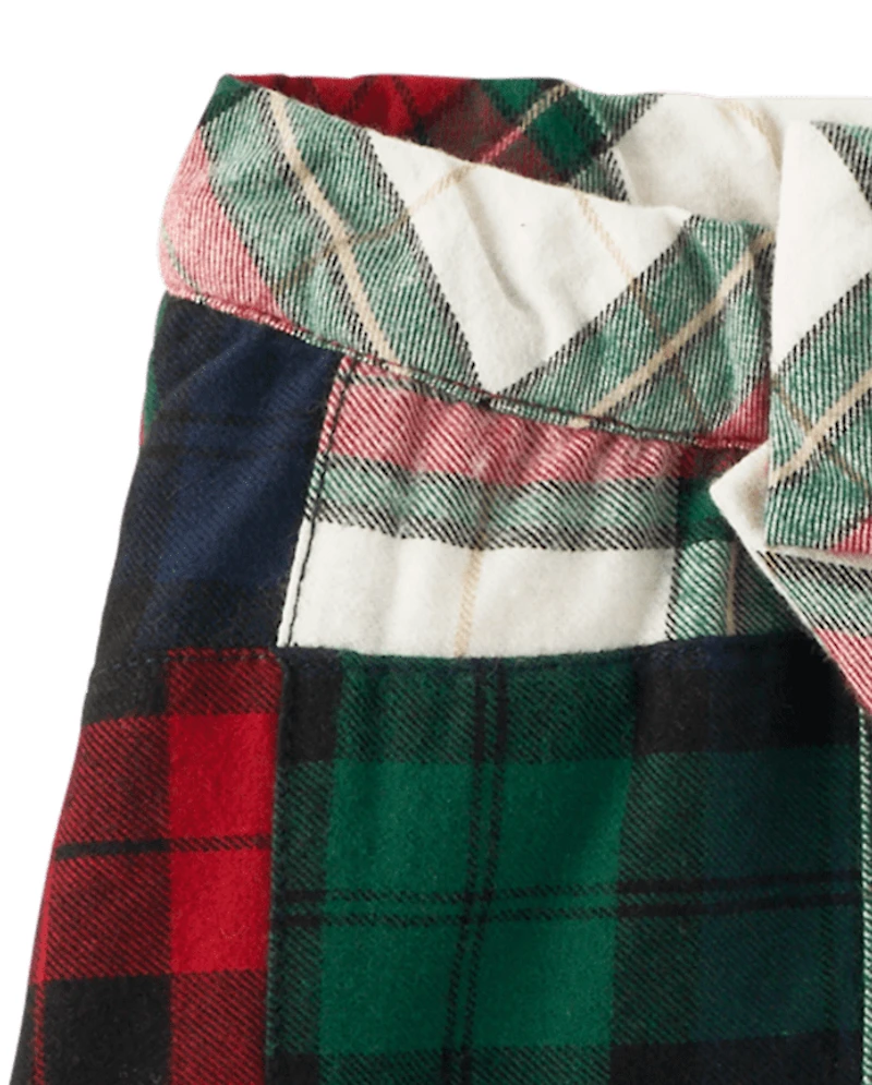 Jupe-short en flanelle à carreaux pour filles - Chalet de Noël