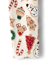 Girls Christmas Cookie Leggings - Cabin