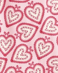 Haut en dentelle à cœur pour fille - Adorable la Saint-Valentin