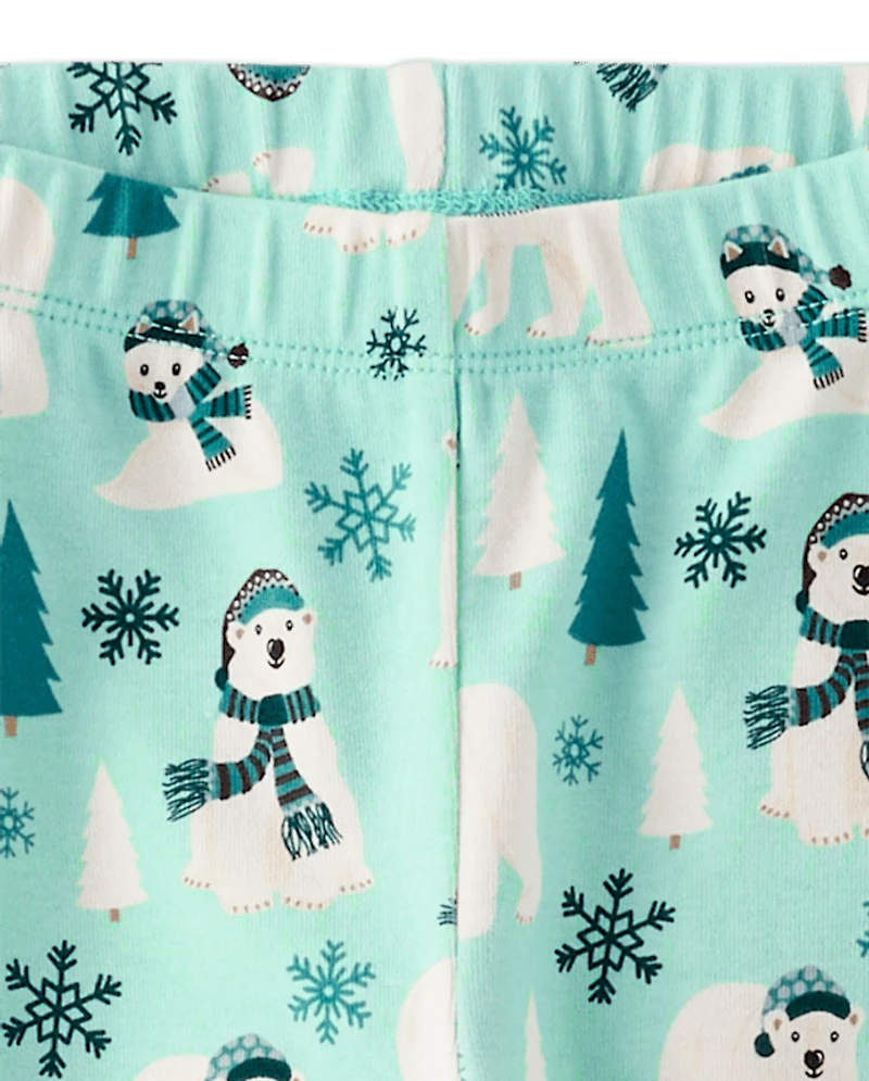 Leggings ours polaire pour filles - Aventure nordique