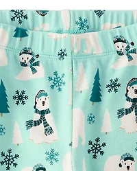 Leggings ours polaire pour filles - Aventure nordique