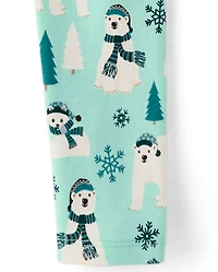 Girls Polar Bear Leggings - Nordic Adventure