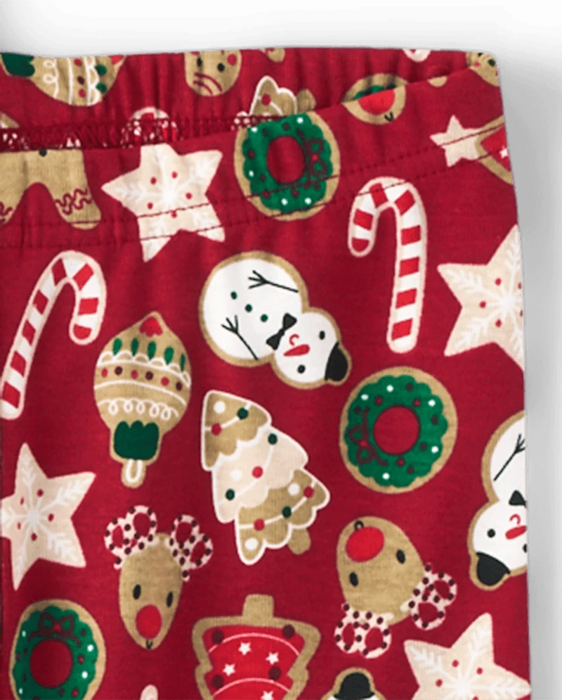 Pyjama en coton ajusté motif pain d'épice pour filles