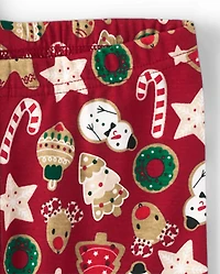 Pyjama en coton ajusté motif pain d'épice pour filles