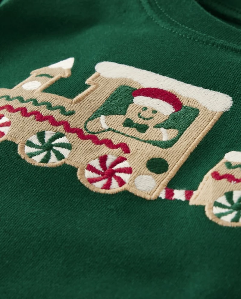 Boys Gingerbread Snug Fit Cotton Pajamas