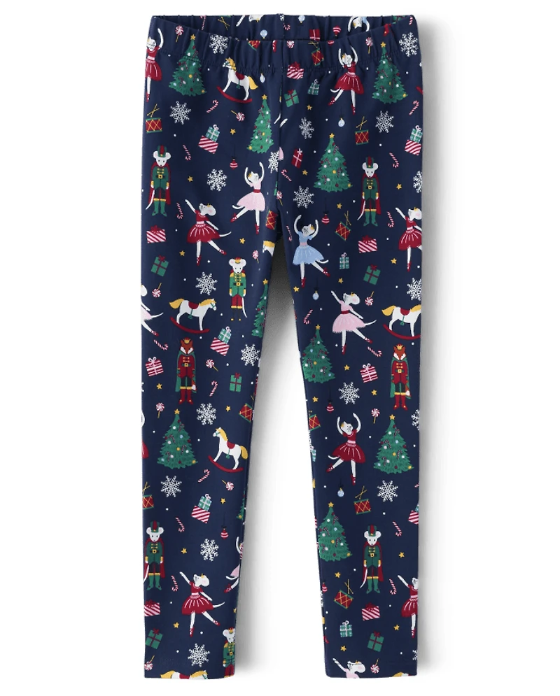 Girls Ballerina Cat Leggings - Nutcracker