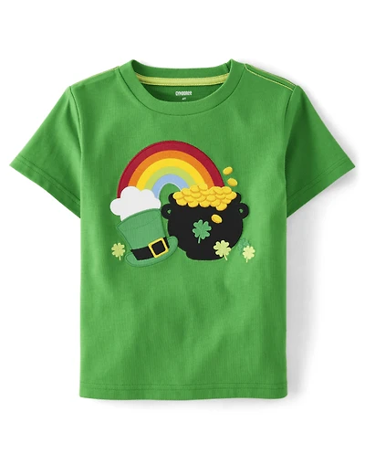 Haut brodé arc-en-ciel pour garçon - Petit lutin