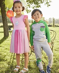 Girls Embroidered Cupcake Tutu Dress - Birthday Boutique