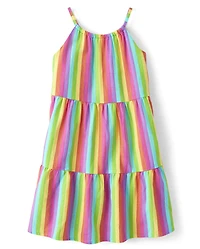 Fille arc-en-ciel Tiered Cover-Up - Splish-Splash