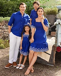 Chemise boutonnée en lin mélangé Papa et Moi pour homme
