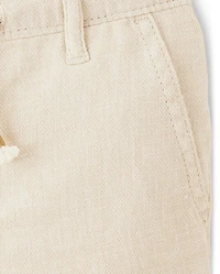 Kids Linen-Blend Pull On Shorts
